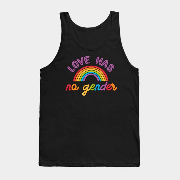 Love Has No Gender Rainbow by Tobe Fonseca Tank Top by Tobe_Fonseca